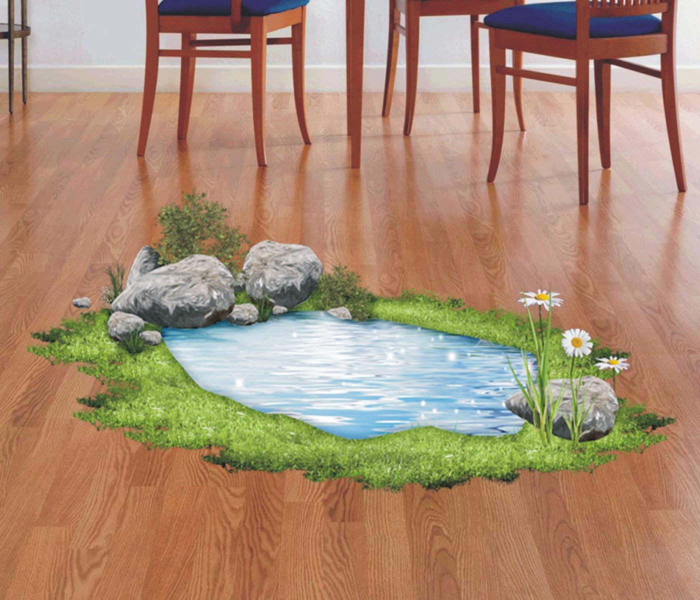 Boplo Beautiful Pond Floor Sticker Boplo Beautiful Pond Floor Sticker