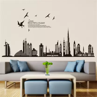 1bhaav Burj Khalifa Wall Stickers (1) 1bhaav Burj Khalifa Wall Stickers