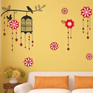 1bhaav Decorative Cage Wall Stickers