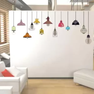 1bhaav Hanging Lamps Wall Stickers
