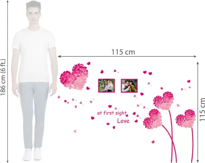 1bhaav Heart Shaped Wall Stickers 1bhaav Heart Shaped Wall Stickers