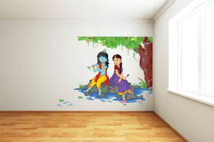 1bhaav Lord Krishna Wall Sticker (1) 1bhaav Lord Krishna Wall Sticker