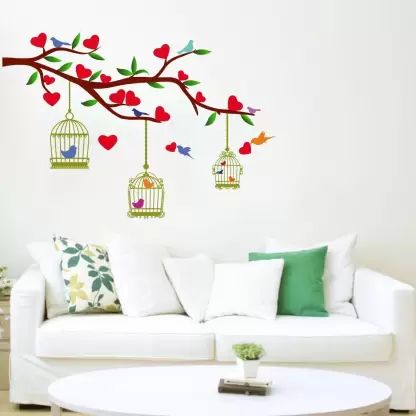 1bhaav Love Birds Wall Stickers (1) 1bhaav Love Birds Wall Stickers