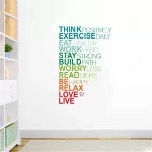 1bhaav Motivational Quotes Wall Sticker