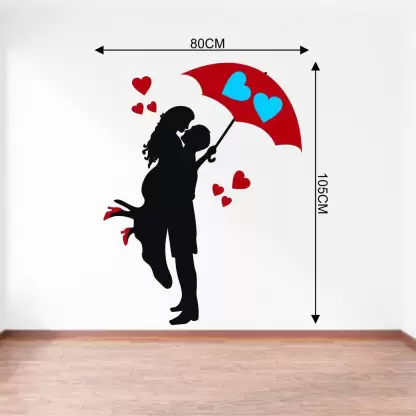 1bhaav Romantical Couple Wall Stickers (2)
