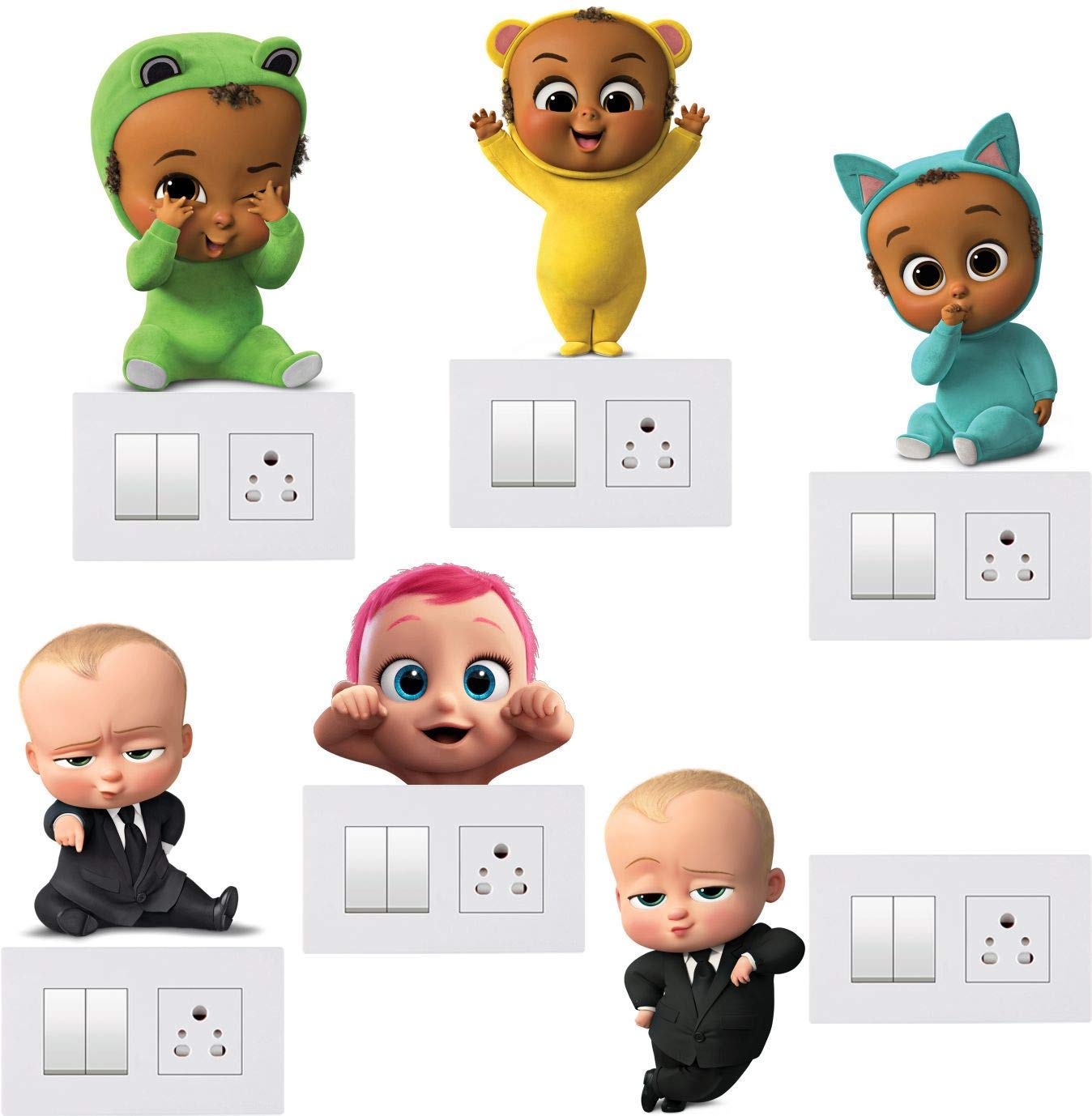 1bhaav Cartoon Switch Board Sticker 1bhaav Cartoon Switch Board Sticker