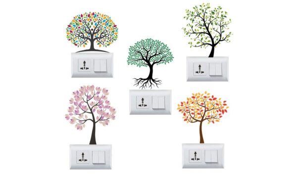 1bhaav Tree Switch Board Sticker