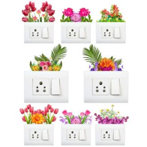 1bhaav Floral Design Switch Stickers