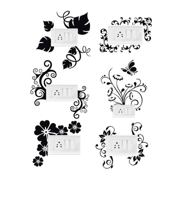 1bhaav Flower Switch Sticker