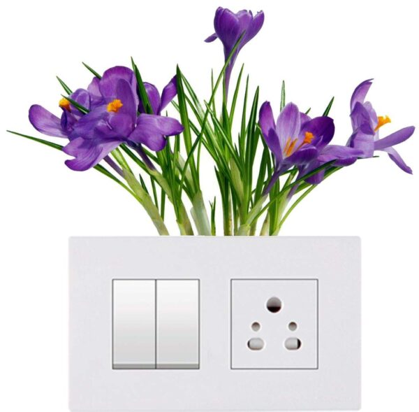 1bhaav Flowers Switch Board Sticker