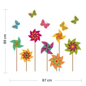 1bhaav Pinwheel Wall Stickers