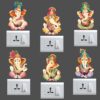 1bhaav Ganesh Switch Board Stickers