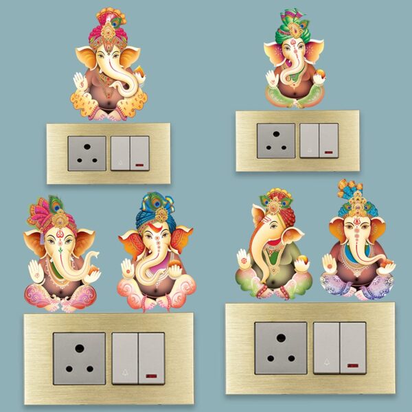1bhaav Ganesh Switch Board Stickers