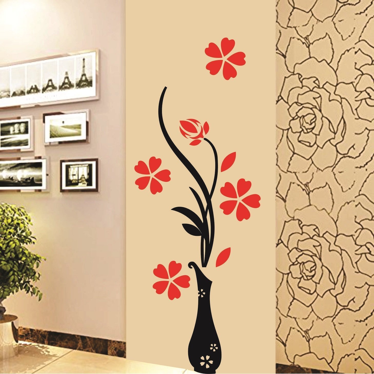 1bhaav Flowers Vase Sticker 1bhaav Flowers Vase Sticker