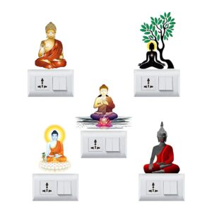 1bhaav Buddha Switch Board Stickers