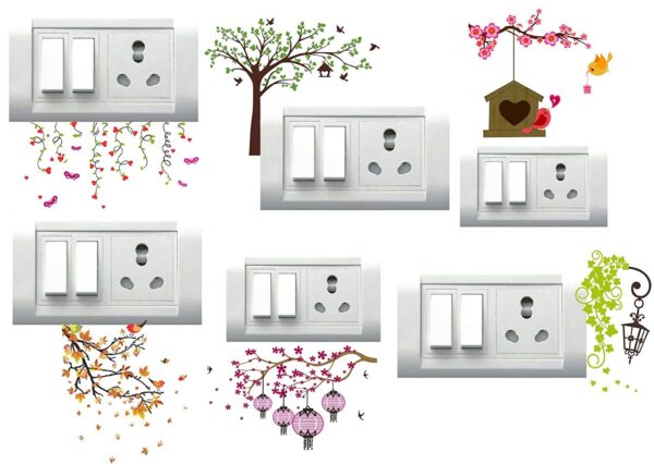 1bhaav Designer Print Switch Sticker