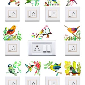1bhaav Birds Art Switchboard Sticker