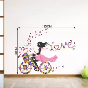 1bhaav Girl with flower Stickers