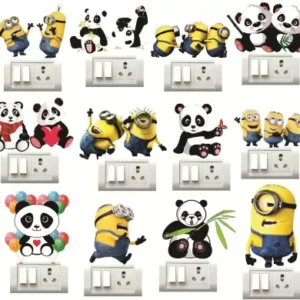 1bhaav Panda Switch Board Sticker