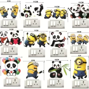 1bhaav Panda Switch Board Sticker