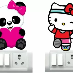 1bhaav kitty Panda Switch Board Sticker