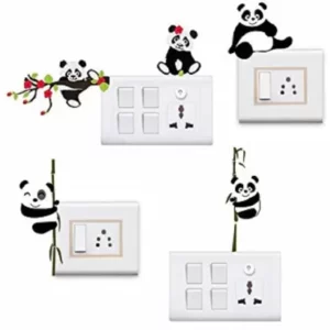 1bhaav Funny Panda Switch Sticker