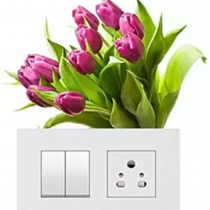 1bhaav Decorative Flower Switch Sticker