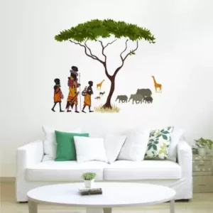 1bhaav African Jungle Wall Stickers