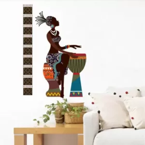 1bhaav African Tribal Women Wall Stickers