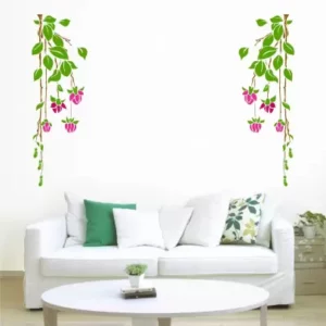 1bhaav Beautiful Green Plant Sticker
