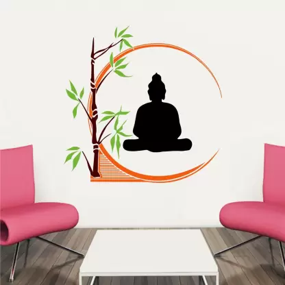 1bhaav Buddha Meditation Wall Stickers (4)