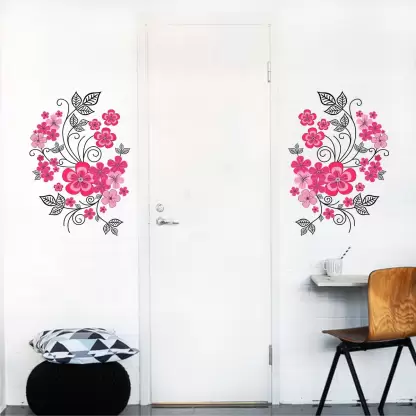 1bhaav Flowers with Vine Art Wall Stickers (4)