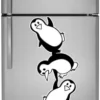 1bhaav Funny Penguins Fridge Stickers