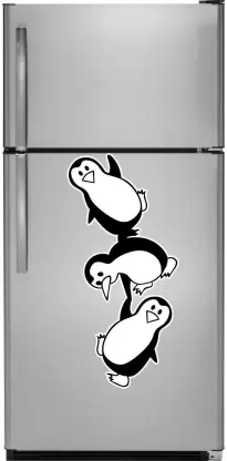 1bhaav Funny Penguins Fridge Stickers