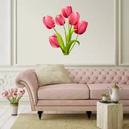 1bhaav Glossy Flower Wall Sticker (3)