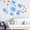 1bhaav Indigo Flowers Wall Sticker