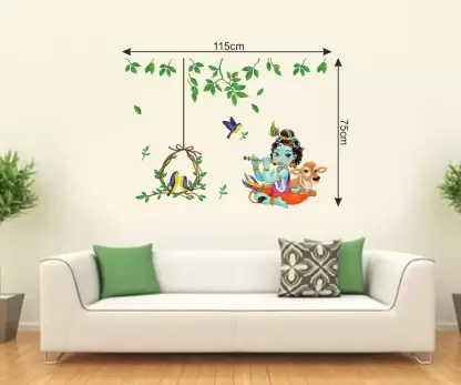 1bhaav Lord Krishna Wall Decals (2)