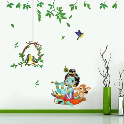 1bhaav Lord Krishna Wall Decals (4)