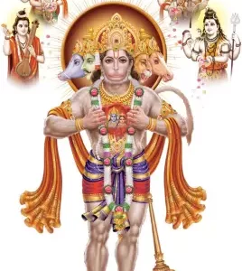 1bhaav Panchmukhi Hanuman Sticker