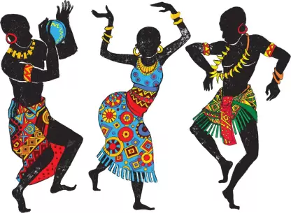 1bhaav Tribal Dancers Wall Sticker (1)