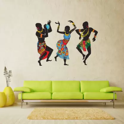 1bhaav Tribal Dancers Wall Sticker (3)