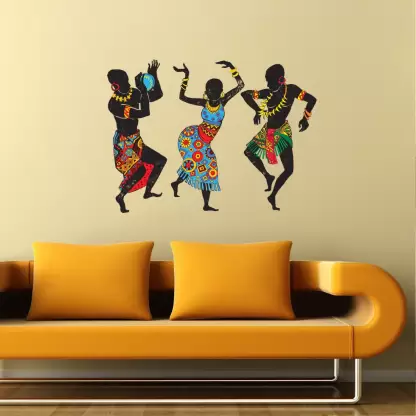 1bhaav Tribal Dancers Wall Sticker (4)