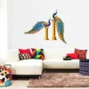 1bhaav Two Peacock Wall Sticker