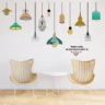 1bhaav Decorative Hanging Lamp With Life Quotes Self Adhesive Sticker