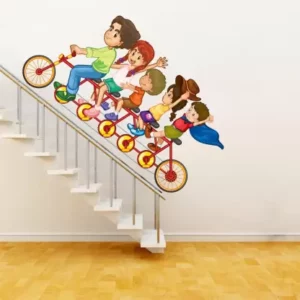 1bhaav Kids Bicycle Ride Wall Stickers