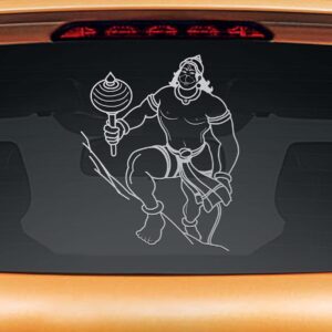 1bhaav Mighty Hanuman is Here No Fear Car Sticker