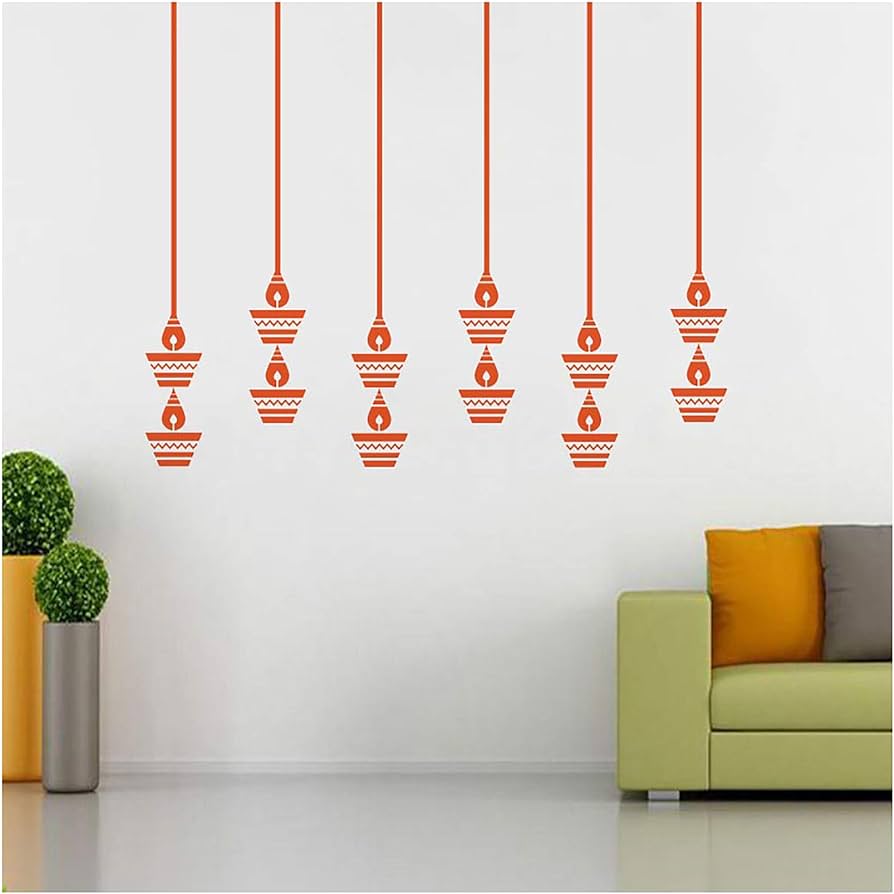 Stunning 1bhaav Diwali Wall Sticker Designs for a Festive Home