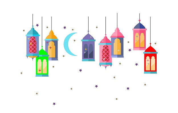 WD107 1bhaav Colorful Lamps Moon Star Wall Sticker