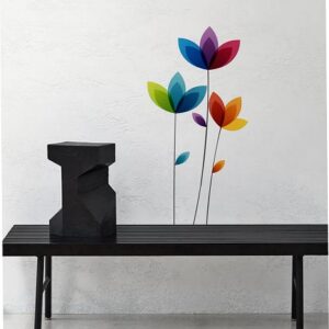1bhaav Colorful Flower Design Wall Sticker
