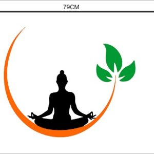 1bhaav Maditating Buddha Beautiful Wall Sticker